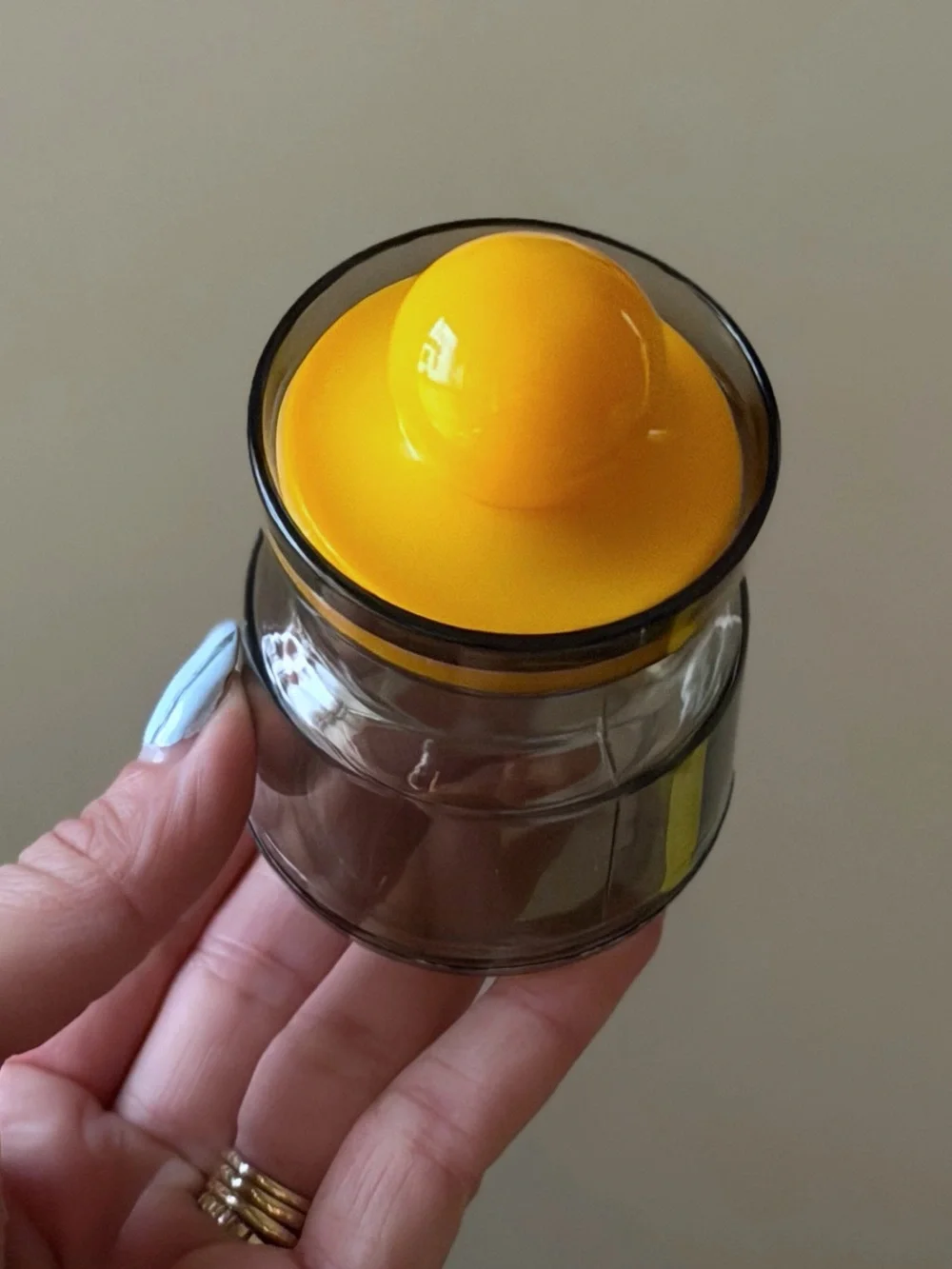 Retro Space Age Plastic Spice Jar Smoked Storage Container Canister Pop Art 70s